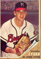 Braves P Warren Spahn 1962